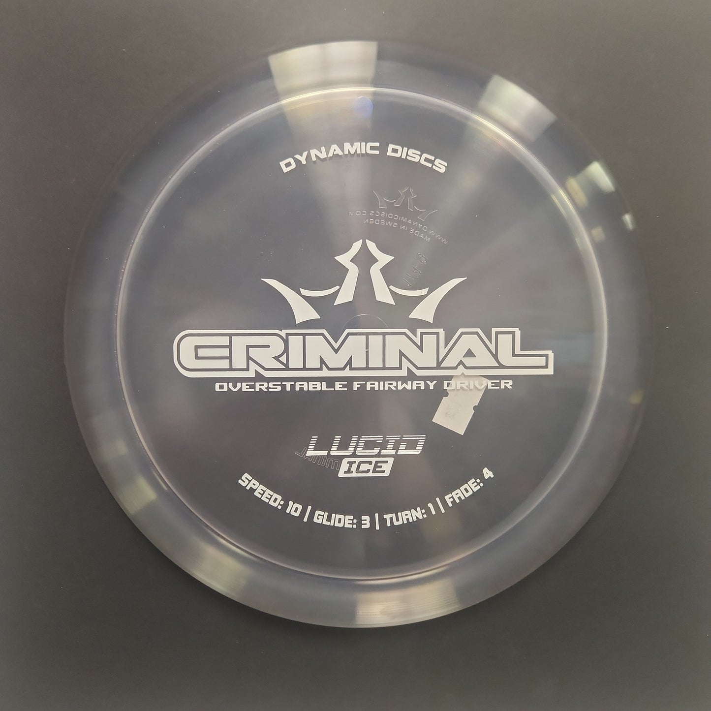 Criminal/ Lucid-Ice plastic/ Distance Driver