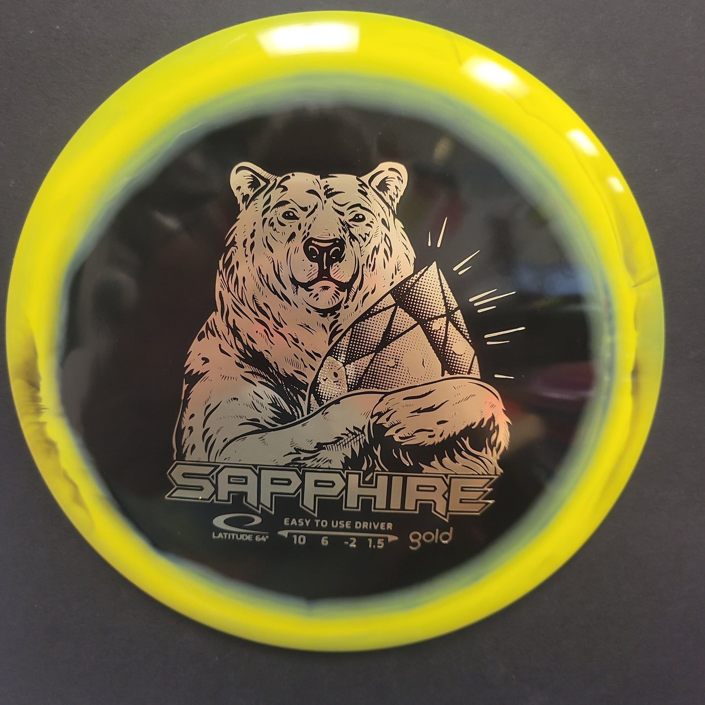 Sapphire/ Gold Orbit Plastic/ Distance Driver