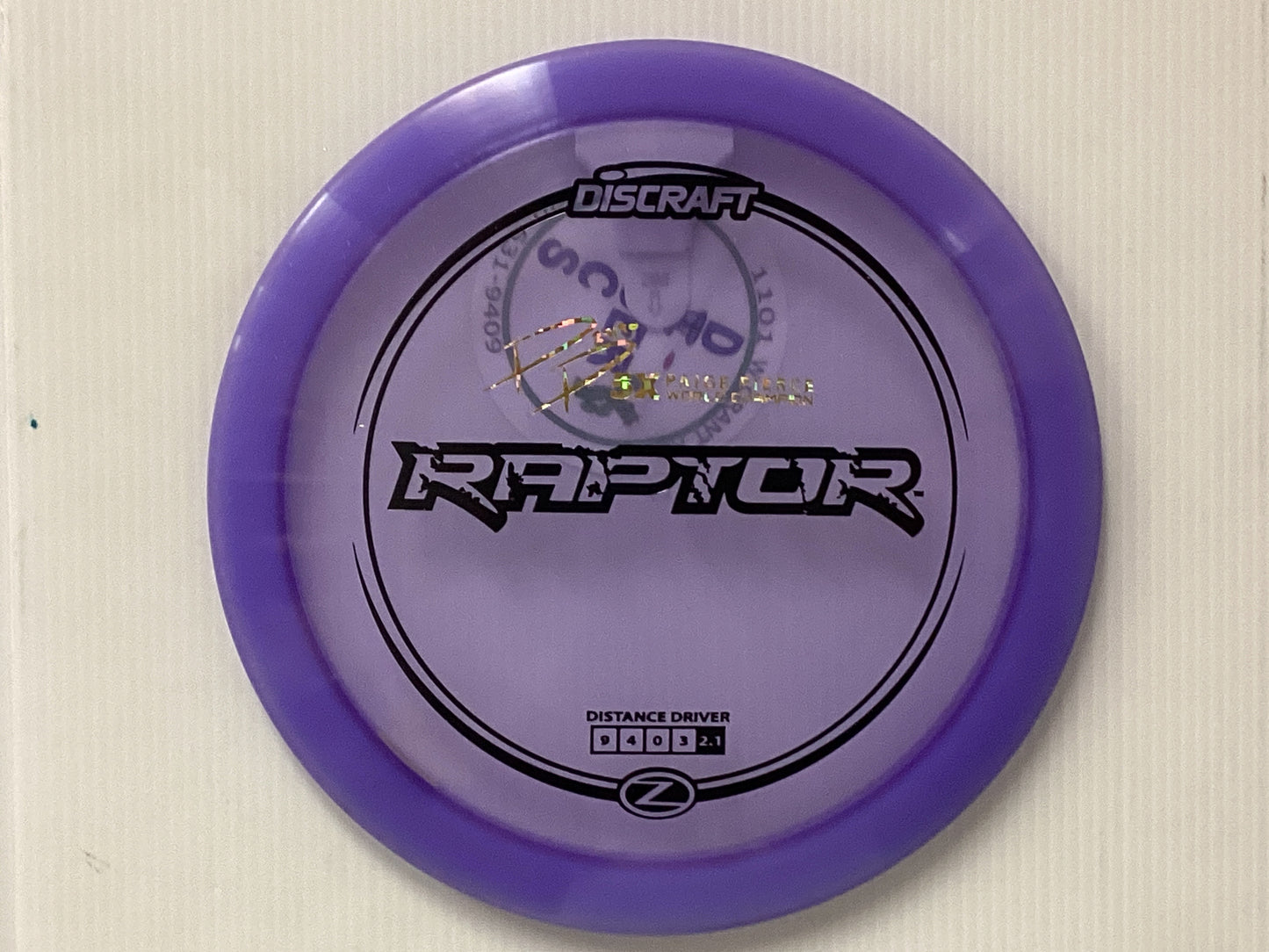 Raptor/Zline plastic/PP 5X World Champion