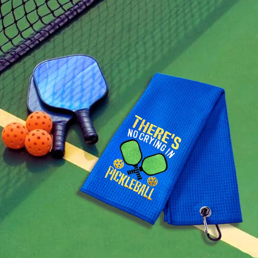 Towel/there's no crying in pickleball