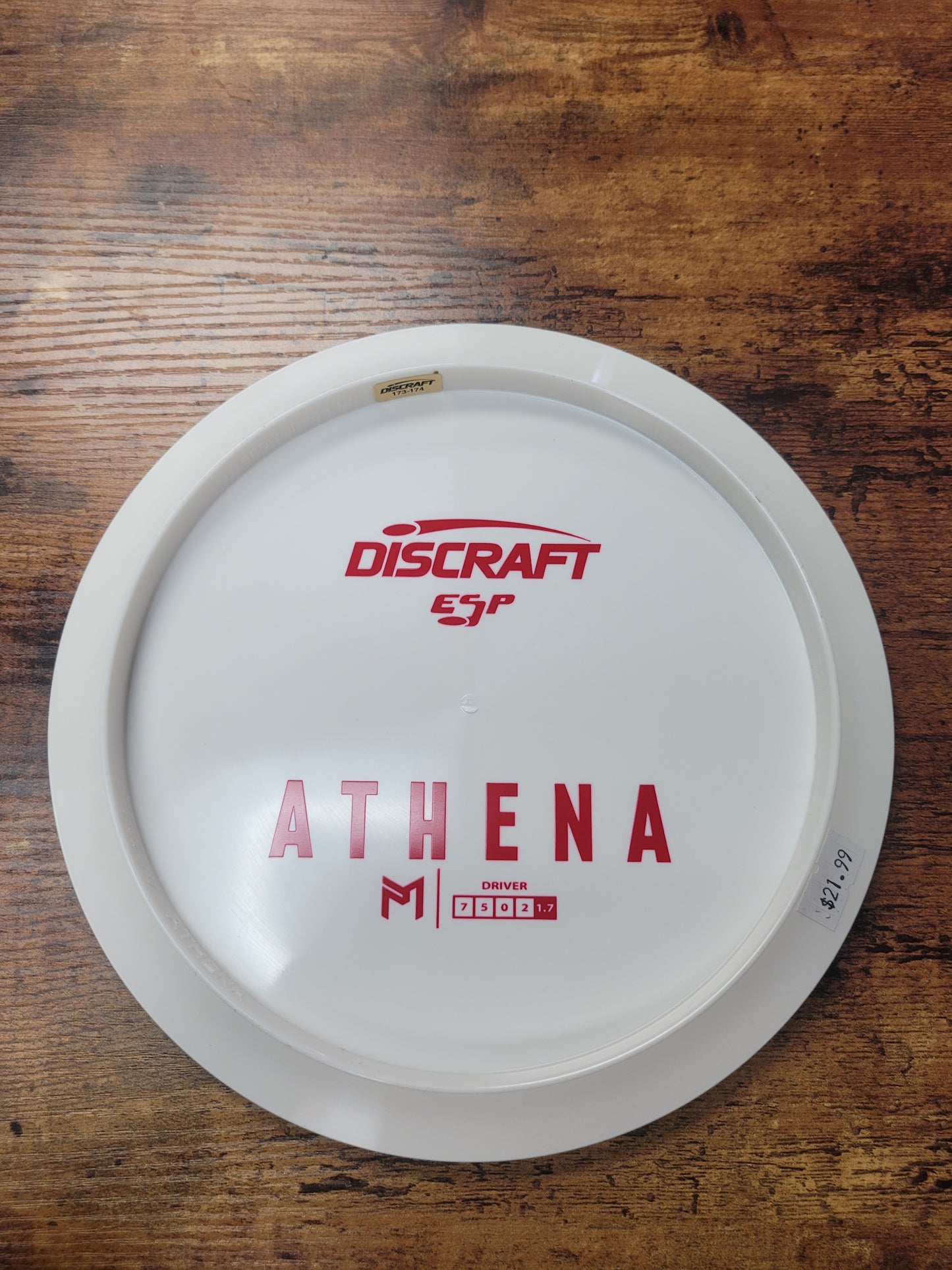 Athena/ESP Plastic/Fairway Driver (white blank)