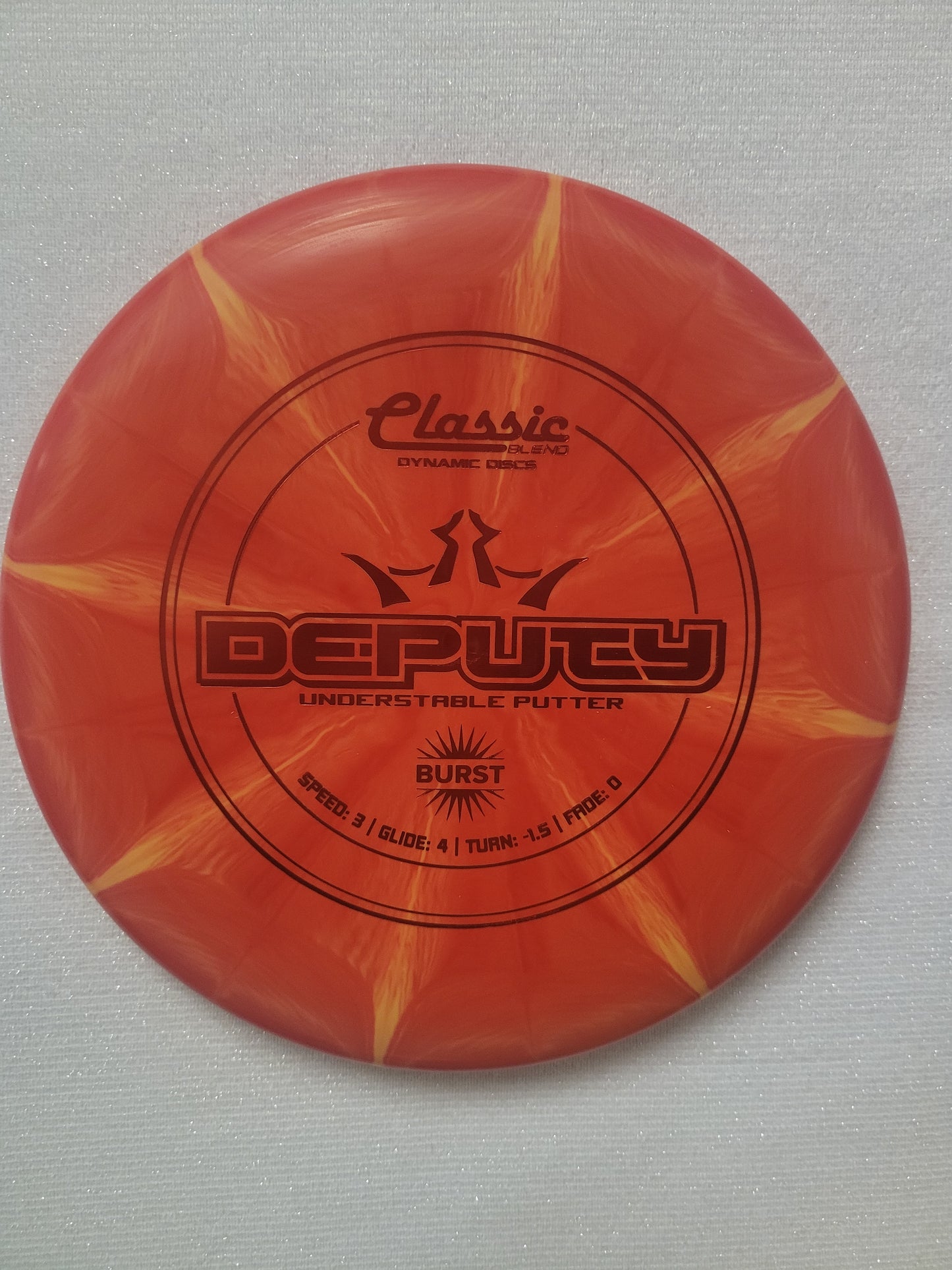 Deputy/Classic Blend Burst plastic/ putter