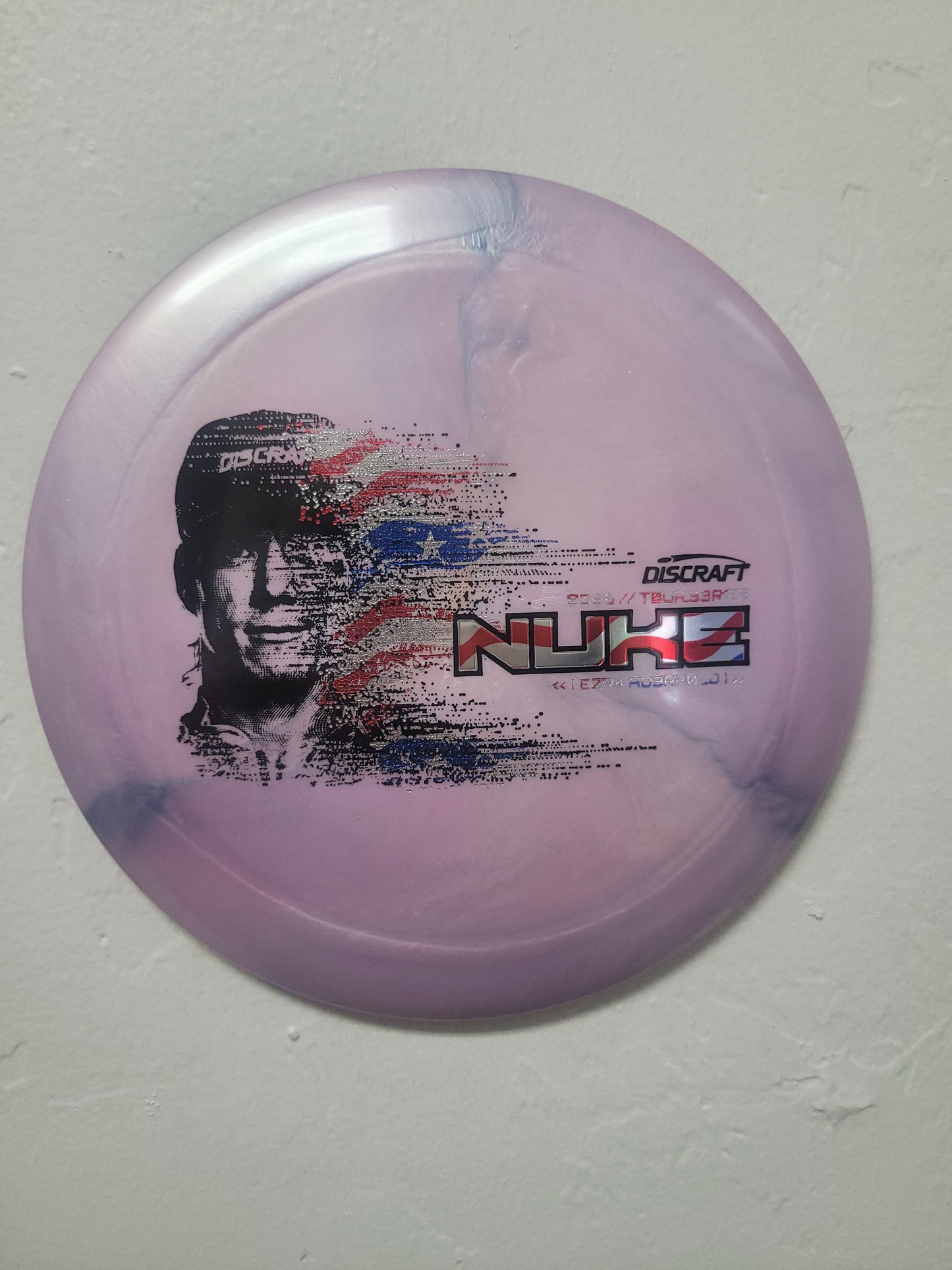 Nuke/Titanium and Big Z plastics with a swirled finish/Discraft 2026 Tour Series Special Blend
