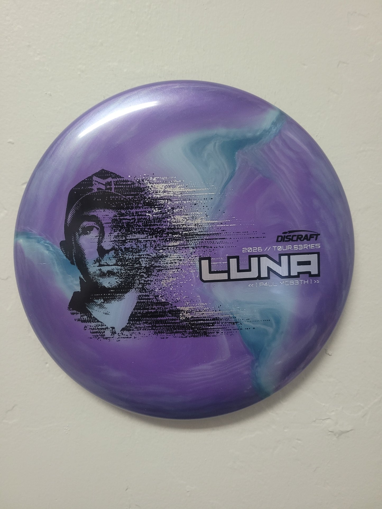 Luna/Titanium and Big Z plastic with a swirled finish/Tour Series 2026 Special Blend